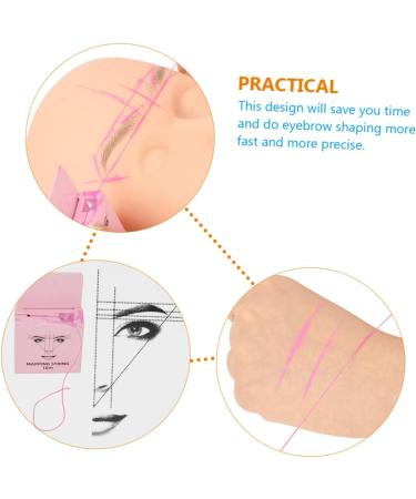 FRCOLOR 2pcs Make up Kit Cosmetic Measuring Tools Eyebrow Measurement Tool Stickers Measuring Line Major - Buy Online on GoSupps.com