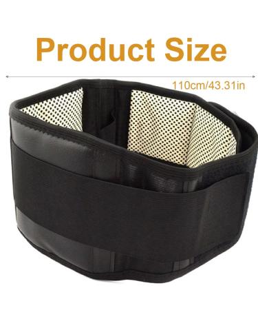 Tnsray Back Bandage - Relief & Support for Men & Women | Breathable Back Belt Heat Therapy & Lumbar Support (110cm) - Buy Online on GoSupps.com