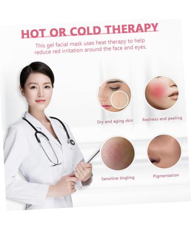 Mobestech Ice Beauty Reusable Gel Covering Ice Facial Glove Clips for Kids Hot Cold Women Compress Facial Masking Full Ice Pad Facial Miss Hot and Cold Pink Cosmetic PVC 31x20cm - Buy Online on GoSupps.com