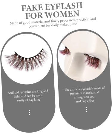 5 Pairs Colored False Eyelashes Fake Realistic Eyelashes Colored Fake Eyelashes False Eyelashes Halloween Colorful Fake Eyelashes Diy Fake Lashes 3d Natural Clothing Imitation - Buy Online on GoSupps.com