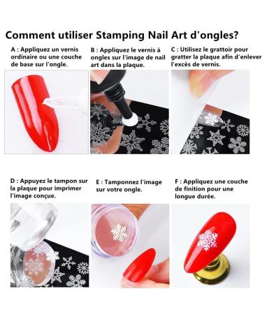 Norhogo Nail Art Stamper & Scraper Set - 2PCs Silicon Nail Stamp for DIY Manicure French Nails and UV Gel/Acrylic Designs - Buy Online on GoSupps.com