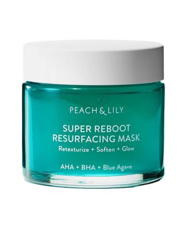 Peach & Lily Super Reboot Resurfacing Mask | 10% AHA  0.5% BHA  Blue Agave And Aloe | Pro-Grade Wash-Off Mask For Clogged Pores  Uneven Skin  Bumps  And Fine Lines | Powerful Yet Gentle Acid Treatment For All Skin Types ...