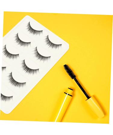 FRCOLOR 5 Pairs Short False Eyelashes Hair Eyelashes Natural Look Eyelashes False Lashes Handmade Eyelashes Natural Eyelashes 3d Eyelashes Make up Extend Artificial Fiber 6d 3.3x1.1x0.5cm Black - Buy Online on GoSupps.com