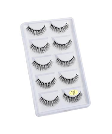UAMOU Mink Eyelashes 10/50/100 Boxes Wispy 3D Mink Lashes Makeup Natural Long Volume False Eyelashes Bulk Faux Cils Custom Cheerfully (Color : 5 Pairs X04 Size : 50 Boxes)