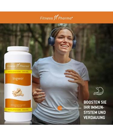 Buy Fitness Pharmaceutical Ginger Tablets | 300 Pieces | 750 mg Per Tablet | Boost Immune System Digestion & Metabolism | Aids Weight Loss - Buy Online on GoSupps.com