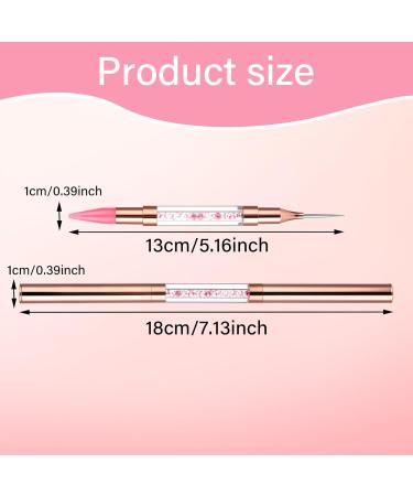 Dual-Ended Rhinestones Dotting Pen Set - 2 Pieces Mabor Nail Point Picker for DIY Nail Design & Strass Applications - Buy Online on GoSupps.com