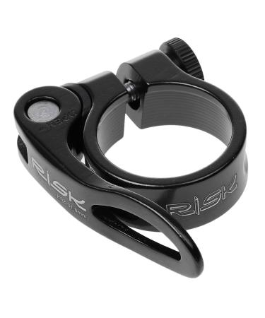 Generic Aluminum Bicycle Seat Clamp Quick Release 31.8 mm / 34.9 mm High Quality - Black 31.8 mm