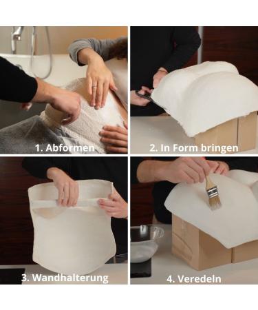 Amari Plaster Cast Baby Belly Set | Perfect Gift for Expectant Mothers | Create Cherished Memories - Buy Online on GoSupps.com