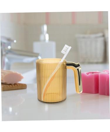 STOBAZA Unbreakable Travel Toothbrush Cup Set - 2pcs Kids Bathroom Mouthwash Holder & Makeup Brush Glasses - Buy Online on GoSupps.com