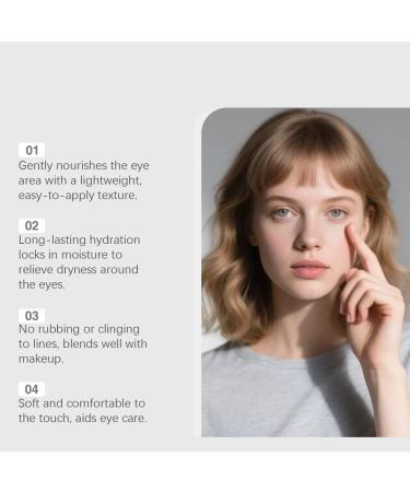  Sgjwyc Set of 3 instant anti-aging eye serums moisturizing and nourishing eye cream suitable for the care of dry skin around the eyes - Buy Online on GoSupps.com