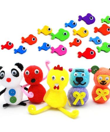 Vivixin 730pcs Self Adhesive Black Wiggle Googly Eyes for Crafts - Large & Small Assorted Sizes Sticker Eyes for DIY Projects - Buy Online on GoSupps.com