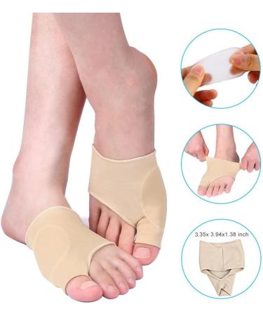 Bunion Corrector with Gel Pads - Toe Straightener & Hallux Valgus Relief Sleeve for Foot Health - Body Correction & Protective Gear - Buy Online on GoSupps.com