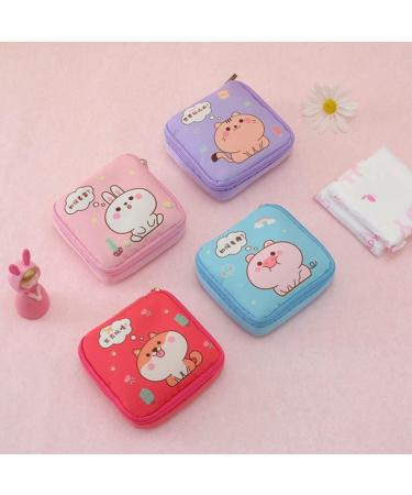 4PC Women s Bandage Storage Bag Set | Menstrual & Tampon Organizer Wallet | Stylish and Functional Holder for Napkins Towels & Accessories - Buy Online on GoSupps.com