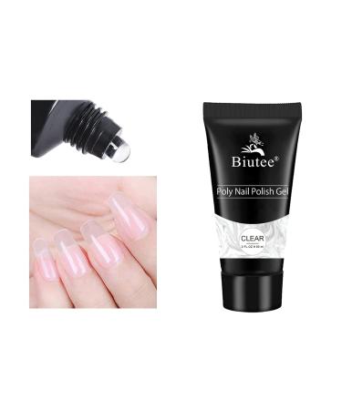 Biutee Poly Nail Gel Clear 60ml | Best Art Acrylic Gel for Nails | Transparent Finish for Salon-Quality Manicure - Buy Online on GoSupps.com