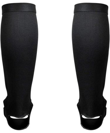 Combat Corner Slip On Elastic Muay Thai Shin Guards  Kickboxing  MMA Sparring and Training Protective Instep Shin Pads Adult S/M - Buy Online on GoSupps.com