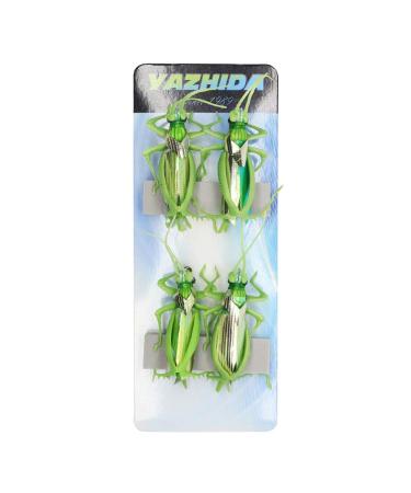 YZD Realistic Fly Grasshopper Series Large Green 4pcs
