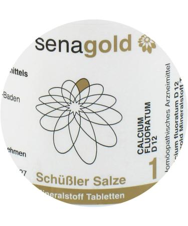 Sch ßler Salt No. 1 - Calcium Fluoratum D12 Tablets | Gluten-Free | 400 Pieces - International Shipping Available - Buy Online on GoSupps.com
