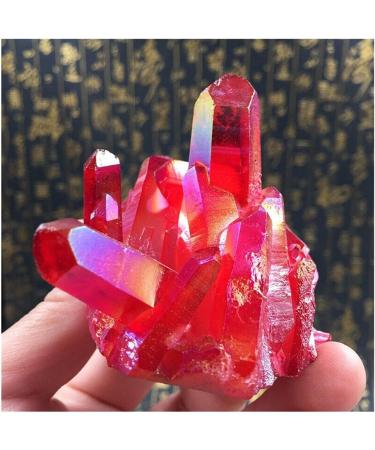 Natural Red Quartz Cluster Crystal Gem Stone Minerals Specimen Reiki Household yuebang ERBDRGAZ - Buy Online on GoSupps.com