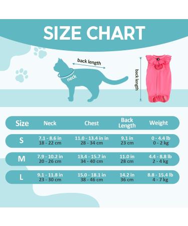Avont Katzenbody Recovery Suit for Cats - Post-Op Mode Spay & Castration Protection - Leak & Wound Care - Medium Rose Pink - Buy Online on GoSupps.com