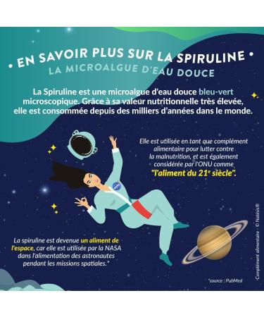 French Spirulina - Organic & Vegan - High in Protein - Phycocyanin 21% - Vitality Slimming Energy Immunity Sport - High Quality - 180 Tablets - Buy Online on GoSupps.com