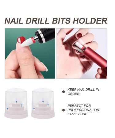 Beaupretty Nail Drill Bit Holder Box - 2 Pieces 48 Slot Storage for Nail Drilling - Perfect for Gel & Acrylic Nails - Buy Online on GoSupps.com