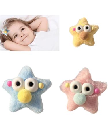 Cartoon Hair Clips Cute Adorable Hair Barrettes Lovely Hair Clips Star Hairpins Plush Barrettes Hair Accessories Women Yellow - Buy Online on GoSupps.com