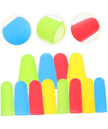 FRCOLOR 24 Pcs Reusable Silicone Finger Cots - Wear-Resistant Non-Slip Finger Protectors for Household Use - Buy Online on GoSupps.com
