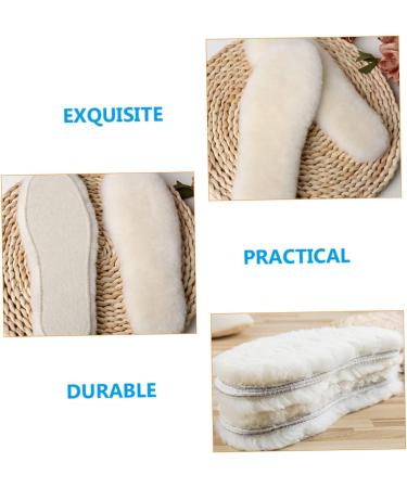 FOMIYES 4 Pairs Wool Insoles - Comfortable Winter Shoe Pads for Unisex Boots | Warm & Cozy Feet Support - Buy Online on GoSupps.com