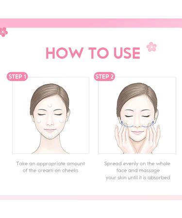 Sakura Facial Moisturizer - Cherry Blossom Face Cream with Niacinamide & Vitamin C | Hydrating Korean Skin Care for Women - Buy Online on GoSupps.com
