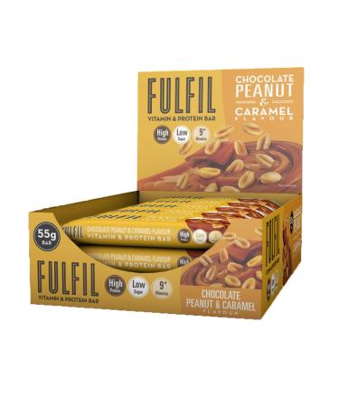 Fulfil FULFIL | Box Of Protein Bars (15x55g) Vitamin Enriched Peanut Caramel