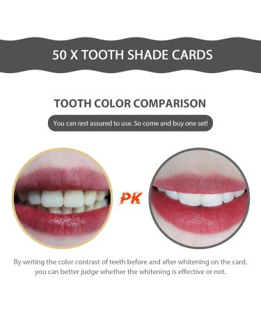 Exceart 50-Piece Tooth Shade Shadow Card Set for Dental Color Comparison | International Shipping - Buy Online on GoSupps.com
