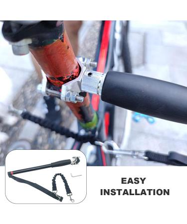 Hands-Free Bicycle Dog Leash - Stainless Steel Safe for Pets Simple Installation for Jogging & Cycling - Buy Online on GoSupps.com