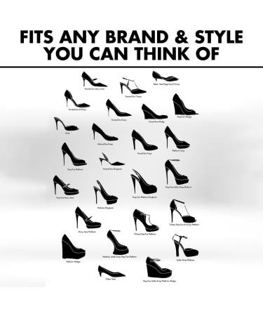 SneakerSoul 6-Pack High Heel Sole Protector | Self-Adhesive Silicone Anti-Slip Shoe Grips | Non-Slip Shoe Bottom Pads (Medium Clear) - Comfort & Safety for Your Heels - Buy Online on GoSupps.com