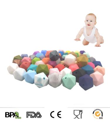 Arakierst 17mm Silicone Polygon Beads - 30pcs Geometric Icosahedron Loose Pearls for Jewelry Making - Buy Online on GoSupps.com