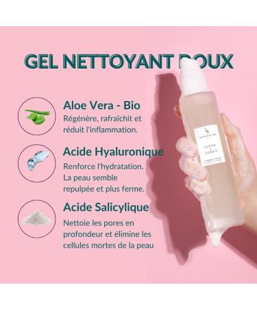 Washing Gel for Facial Cleaning with Salicylic Acid & Bio Aloe Vera | Natural Anti-Pimple Cleaner | 150ml Facial Care by Mother Nature - Buy Online on GoSupps.com