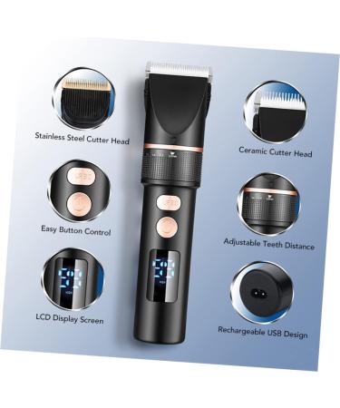 Mikinona Electric Shaver 1 Set Kit Barber Tool Grooming Trimmer Clipper Hairdressing Display Shaver Cordless Haircut T Cutting Electric Salon Guide for LCD Beard Kits Professional of Men Mens Razors - Buy Online on GoSupps.com