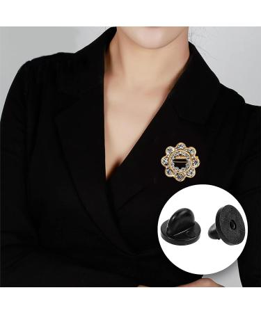 100PCS Rubber Pin Backs - Butterfly Clutch Safety Backs for Lapel Pins & Badges - Buy Online on GoSupps.com