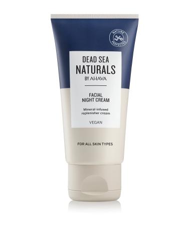 Dead Sea Naturals Facial Night Cream - Calming cream for face & neck moisturizes nourishes skin overnight helps strengthen against daily aggressions with exclusive Dead Sea Minerals 1.7 Fl.Oz