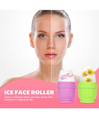 BFASU 2 Pack Ice Roller for Face and Body - Facial Beauty Tool for Skin Care (Green + Purple) - Buy Online on GoSupps.com