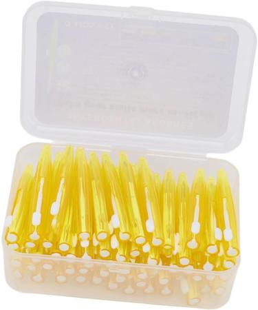 Braces Cleaner - 60 Interdental Brushes for Orthodontic Care | Slim Design with PP Handle - Yellow - Buy Online on GoSupps.com