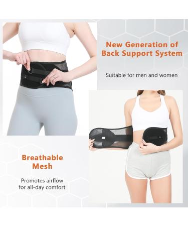 Buy Lumbar Support Back Brace for Lower Back Pain Relief | Breathable Decompression Belt for Herniated Disk & Scoliosis (Medium - Buy Online on GoSupps.com