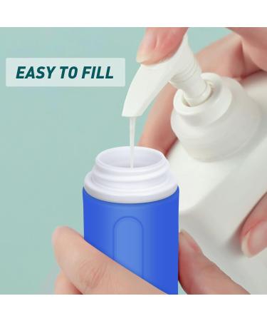 Skycase Travel Bottles for Toiletries - 4 PCS Leak Proof 3 oz Silicone Bags - Refillable Liquid Accessories for Shampoo & Conditioner - Yellow Blue Pink Green - Buy Online on GoSupps.com