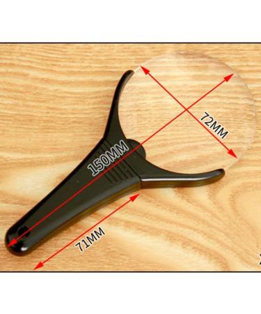 Magnifying Glass Frameless Handheld 3 Times Magnifying Glass Old Man Reading Reading Reading Newspaper Antiquities Identification Big Lens Black Made in China - Buy Online on GoSupps.com