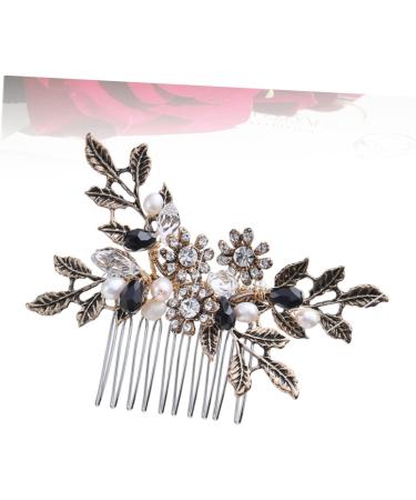 Housoutil 1pc Metal Hair Comb Hair Comb Hair Comb Retro Hair Comb Pearl Hair Comb Alloy Comb Pearl Comb Bridal Hair Comb Pearl Headpiece Tiara S870 Hand Made Wedding Accessories - Buy Online on GoSupps.com