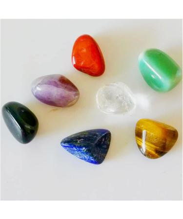 Natural Crystal Rough 7pcs Natural Crystal Seven Amethyst Geode Gift Crushed Stone Rough Polished Large Particles Stone Set Home Decoration Full of Texture 7pcs With Bag - Buy Online on GoSupps.com