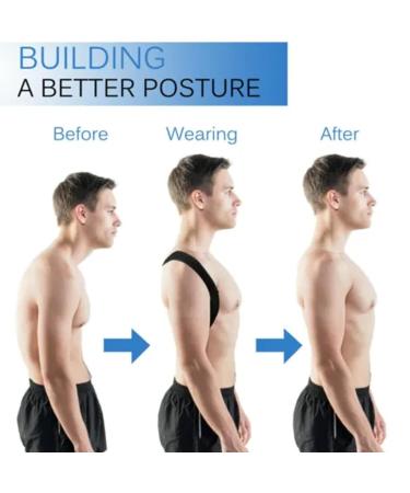 Adjustable Posture Corrector for Back | Stretchy Posture Corrector | Back Support Shoulder Brace with Adjustable Fit for Daily Comfort - Buy Online on GoSupps.com