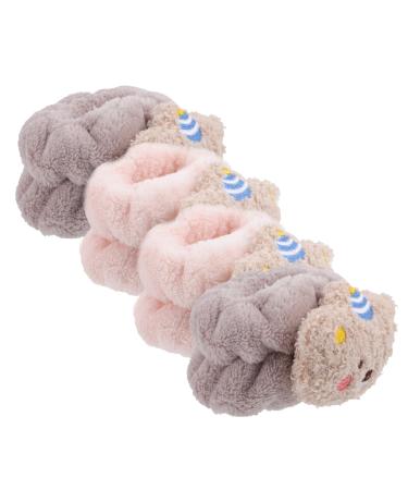 PLAFOPE 4 Pi ces Laver La Dragonne Serviettes En Microfibre Pour Le Corps Bandeau En Microfibre Poignets Souples Bande De Serviette De Lavage De Poignet Bracelets De Spa Pratiques Falaise