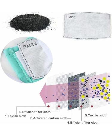 100 Pcs Activated Carbon PM2.5 Filter Paper - 5 Layers Replacement Face Filter Insert - Buy Online on GoSupps.com
