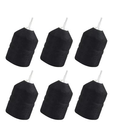 FENJANER Foam Archery Arrowhead Soft Sponge Arrow Heads Safety Arrow Tips for Game Practice CS Offense and Defense Outdoor Entertainment(Pack of 6) Black
