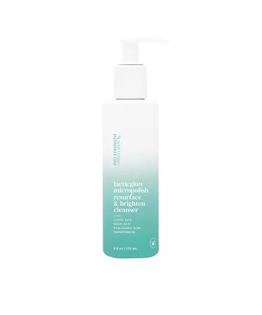 Urban Skin Rx LacticGlow Micropolish Resurface & Brighten Cleanser | Daily Gentle Scrub and Foaming Cleanser Clarifies and Smooths Skin Formulated with Lactic Citric and Hyaluronic Acid | 6.0 Oz